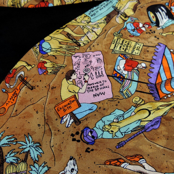 VTG Nicole Miller 1993 Vest Medium Egyptian Art to Wear Artsy Limited Edition - Picture 11 of 16